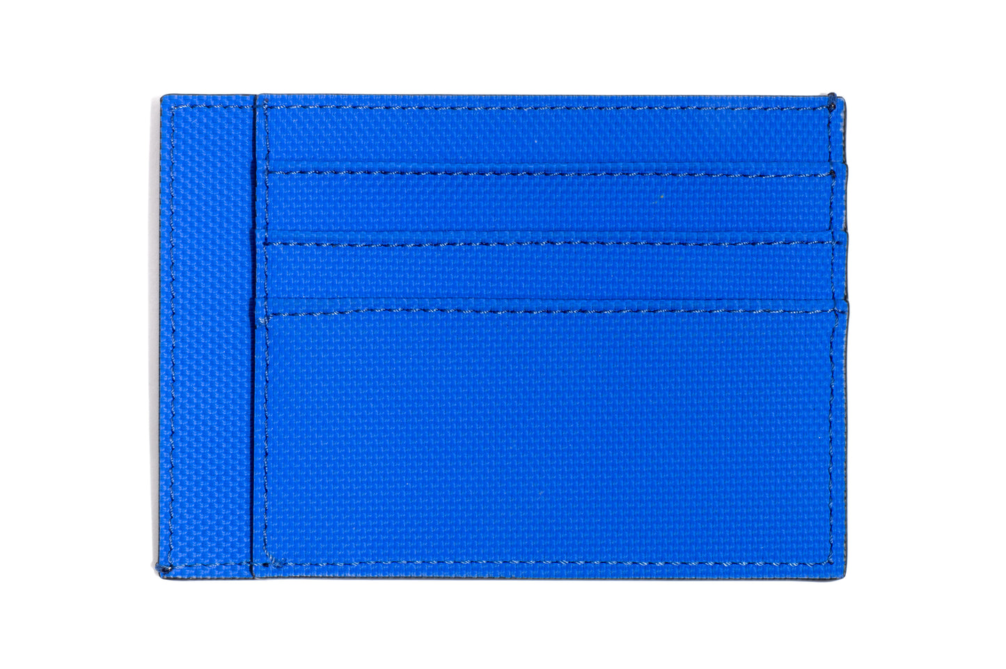 Simple card holder 100% rubber two-tone black/blue
